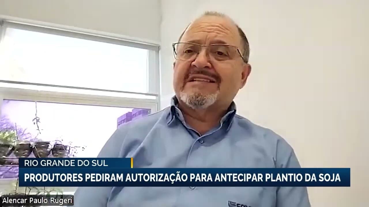 Produtores do Rio Grande do Sul pedem autorização para antecipar plantio da soja