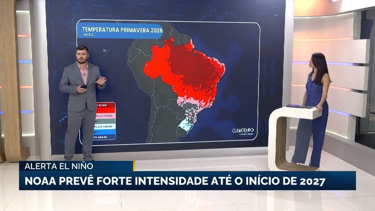 Alerta El Niño: NOAA prevê forte intensidade até início de 2027