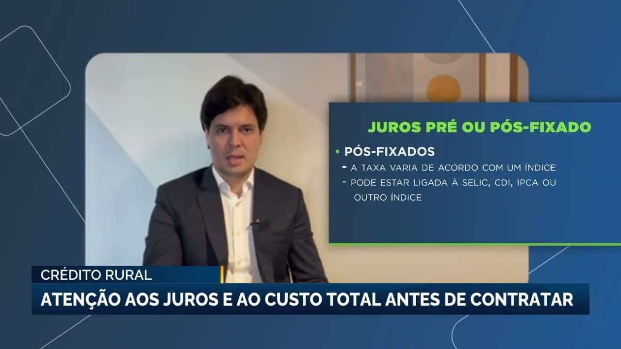 Crédito rural: entenda os juros e custos antes de contratar
