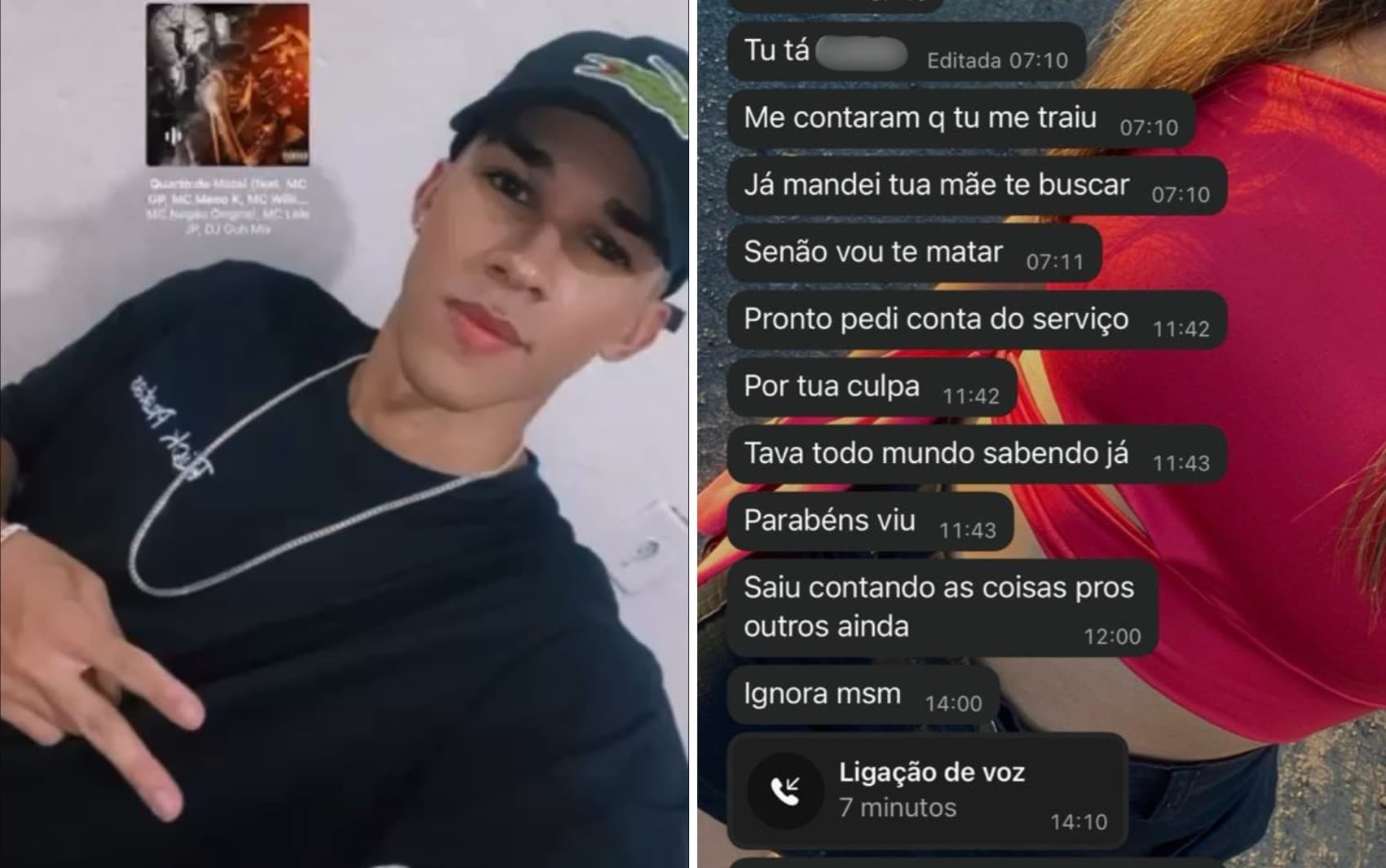 Faca no pescoço, vídeos íntimos vazados e ameaças: a escalada de violência de ex que atropelou jovem em SP