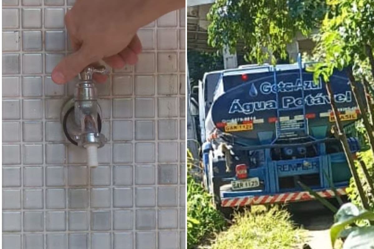 Moradora cai em golpe ao contratar caminhão-pipa durante falta de água em Guarujá