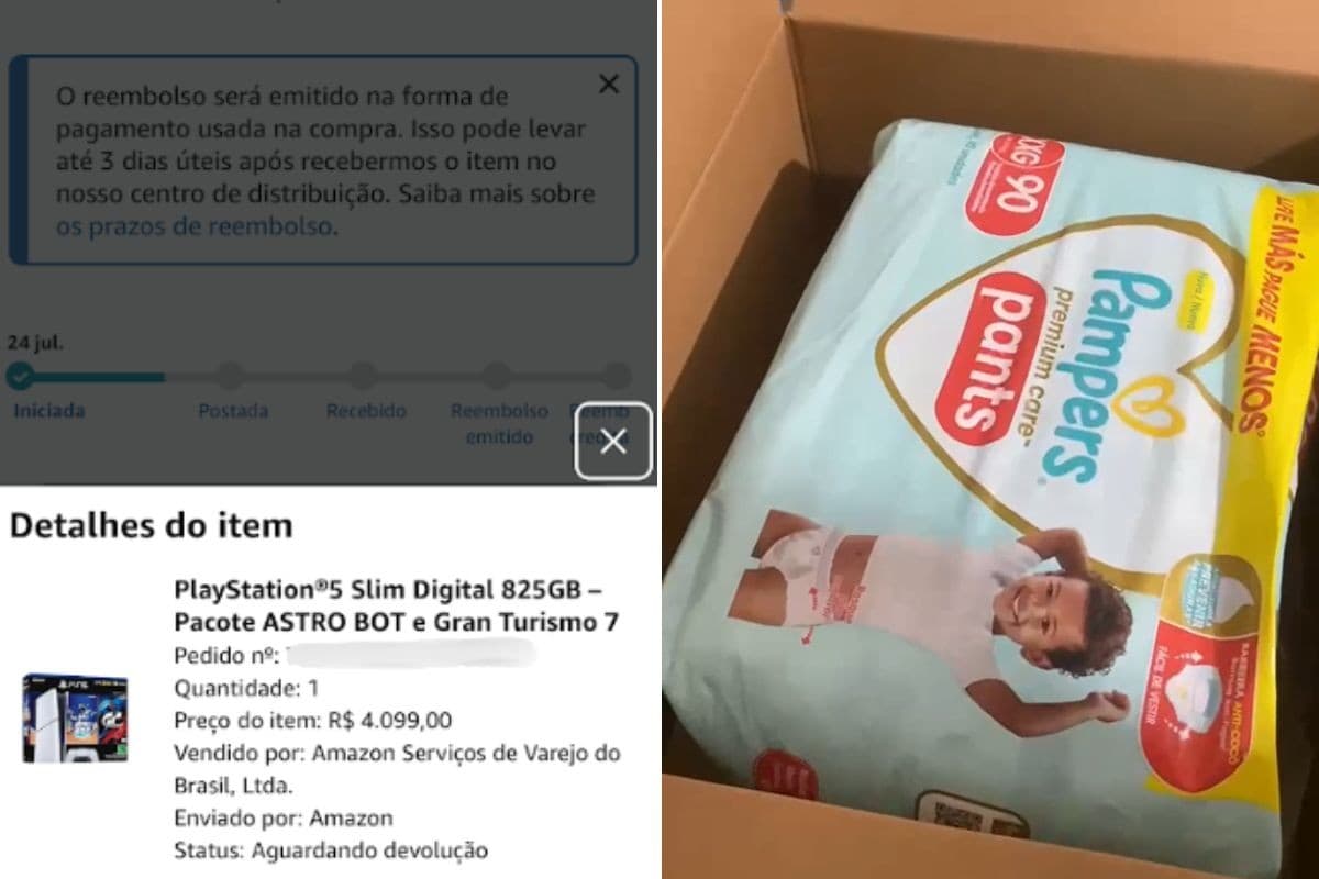 Homem ganha videogame da esposa, mas recebe pacote de fraldas: 'Era para ter sido uma alegria'; VÍDEO