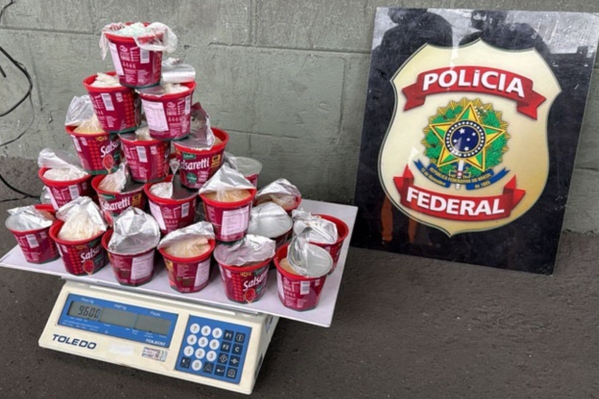 PF e Receita apreendem quase 10 kg de cocaína em carga de molho de tomate no Porto de Santos