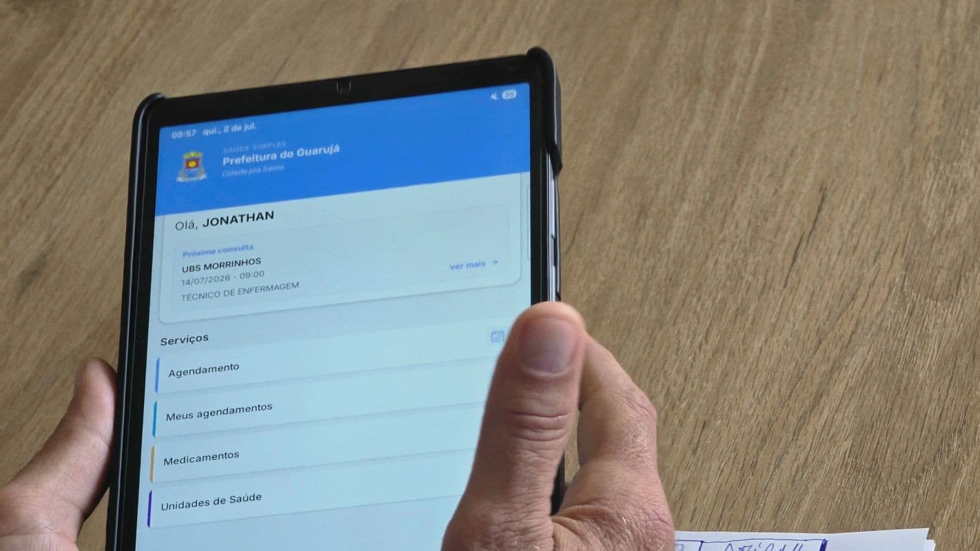 Guarujá lança app para serviços de saúde; saiba como funciona