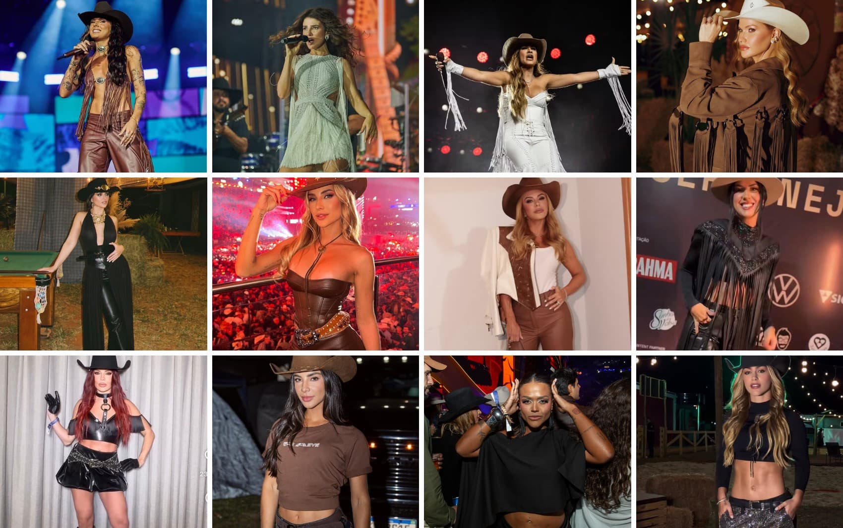 Qual famosa vestiu o melhor look na Festa do Peão de Barretos 2026?
