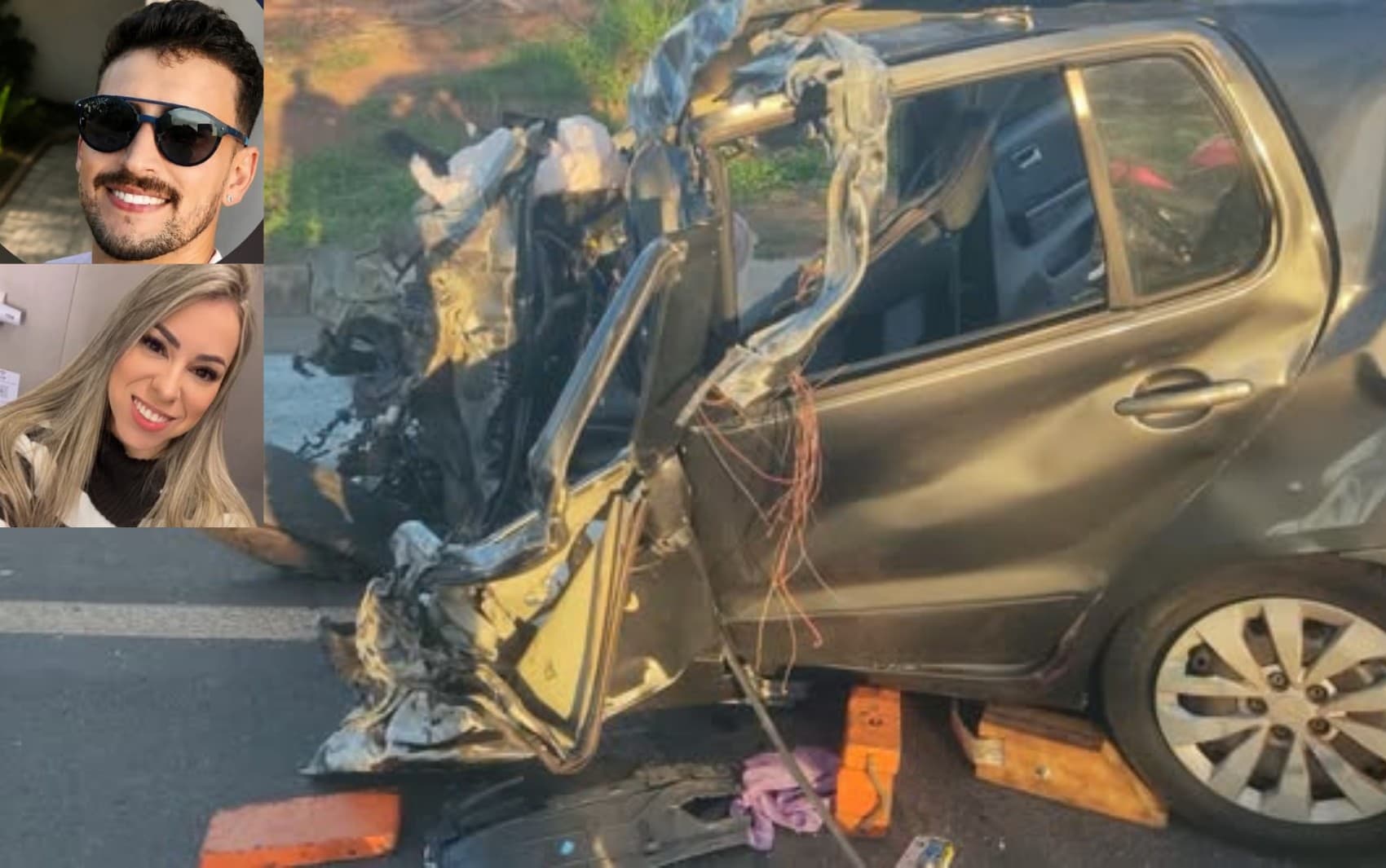 Mulher socorrida em colisão que matou que ex-marido segue em estado grave no interior de SP
