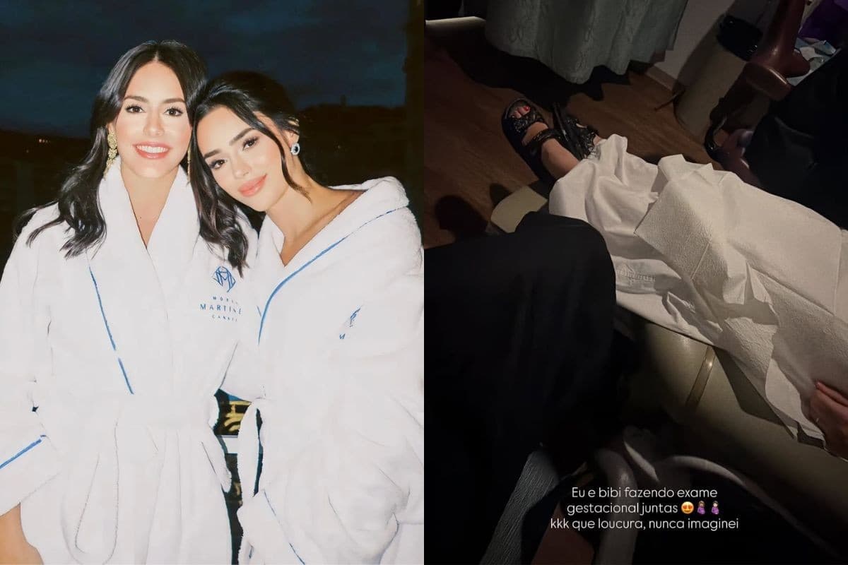 Bruna Biancardi faz exame gestacional ao lado da irmã grávida: 'Nunca imaginei'