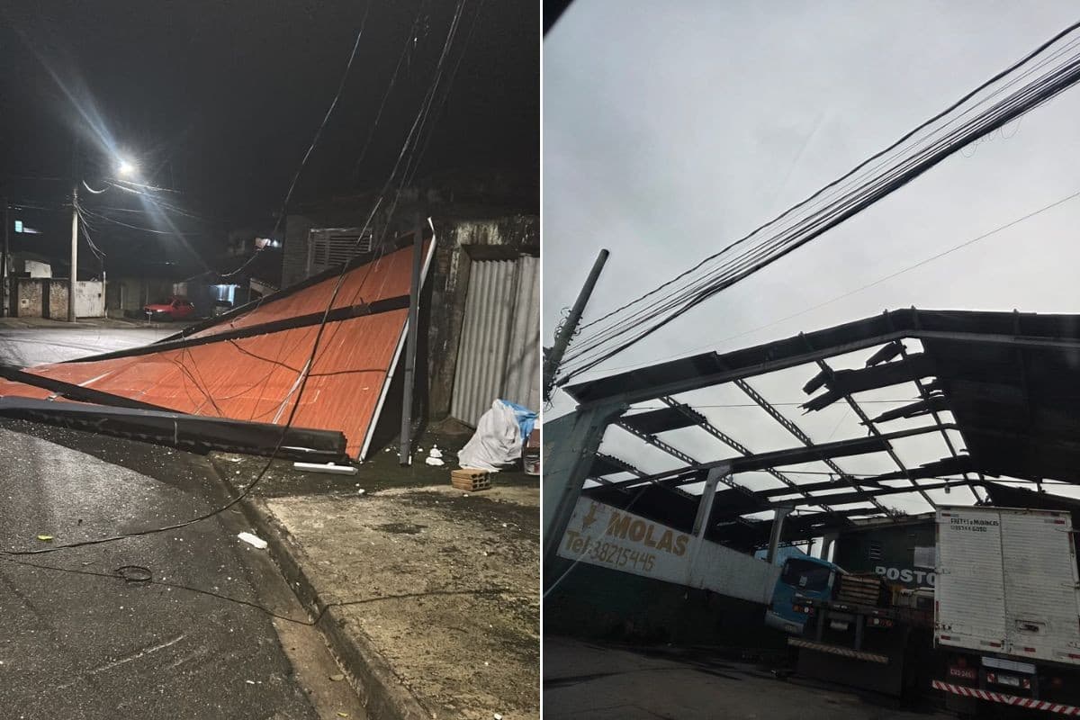 Chuva e ventos fortes causam destelhamentos e estragos no Vale do Ribeira; VÍDEO