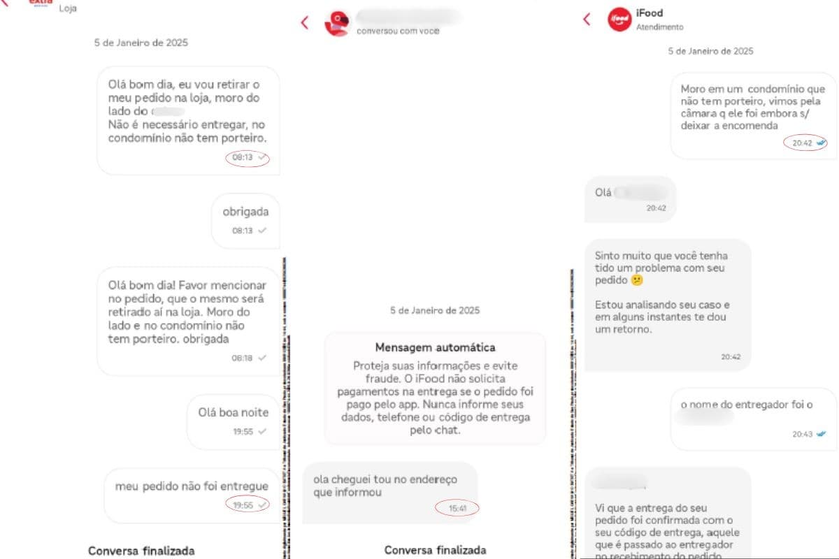 Veja a conversa entre cliente e iFood por pedido não entregue que levou à condenação da empresa